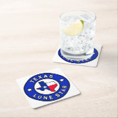 テキサス州の単独星 スクエアペーパーコースター (インサイチュ)