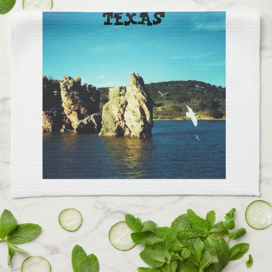 テキサス州の台所タオル キッチンタオル (折り畳み)