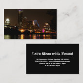 テキサス州の名刺のオースティンライト 名刺 (正面/裏面)