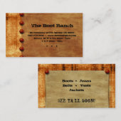 テキサス州の名刺の錆のデニムのジーンの星 名刺 (正面/裏面)