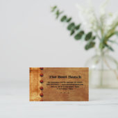 テキサス州の名刺の錆のデニムのジーンの星 名刺 (スタンド正面)