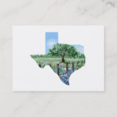 テキサス州の名刺 名刺 (裏面)