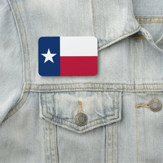 テキサス州の国旗が付いた愛国的な名前タグ 名札 (インサイチュ)