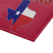 テキサス州の国旗の地図 カッティングボード (角)