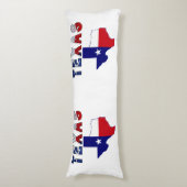 テキサス州の国旗の地図 ボディピロー (正面縦)