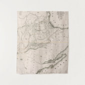 テキサス州の地図および隣接した国 タペストリー (正面)