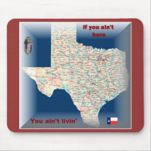 テキサス州の地図のmousepad マウスパッド