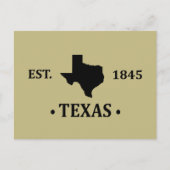 テキサス州の地図ブラックローン・スター州 シーズンポストカード (正面)