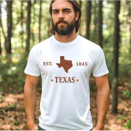 テキサス州の地図ローン・スター州 Tシャツ