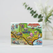 テキサス州の地図 シーズンポストカード (スタンド正面)