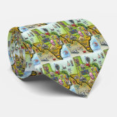 テキサス州の地図 ネクタイ (ロール)