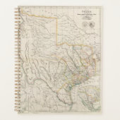 テキサス州の地図 プランナー手帳 (正面)