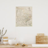 テキサス州の地図 ポスター (キッチン)