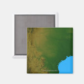 テキサス州の地図 マグネット (正面/裏面)