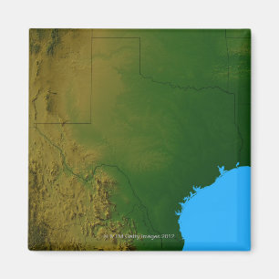 テキサス州の地図 マグネット