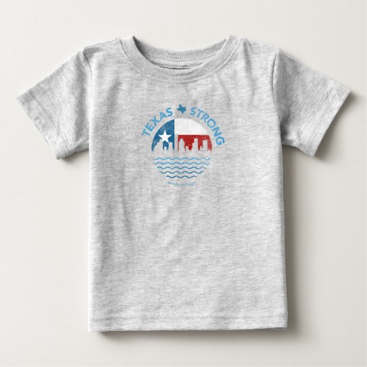 テキサス州の大きい台風のHarveyのベビーのTシャツ ベビーTシャツ (正面)