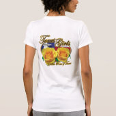 テキサス州の女の子"テキサス州の黄色バラ" Tシャツ (裏面)