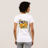 テキサス州の女の子"テキサス州の黄色バラ" Tシャツ (裏面フル)