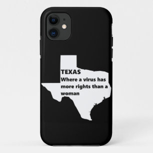 テキサス州の女性の権利は白 iPhone 11 ケース