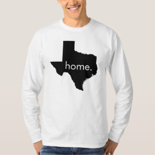 テキサス州の家の長袖のTシャツ Tシャツ