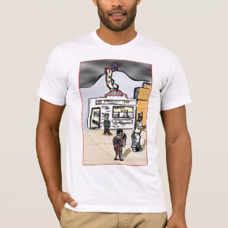 テキサス州の居酒屋のキャラクターのTシャツ Tシャツ