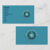 テキサス州の州のシール 名刺 (正面/裏面)