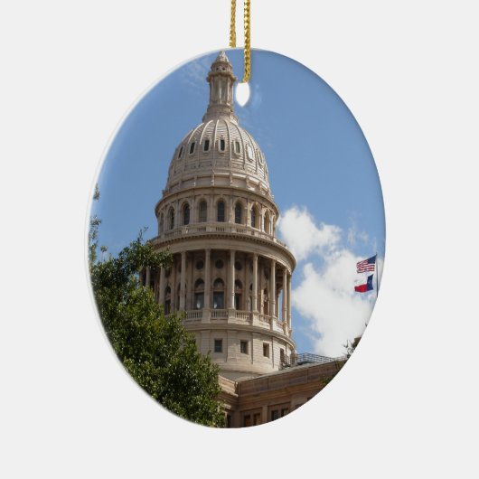 テキサス州の州の国会議事堂2 セラミックオーナメント (右)