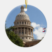 テキサス州の州の国会議事堂2 セラミックオーナメント (正面)