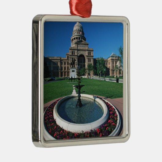 「テキサス州の州の国会議事堂、Austin メタルオーナメント (右)