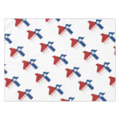 テキサス州の州の旗および地図 テーブルクロス (正面(横))