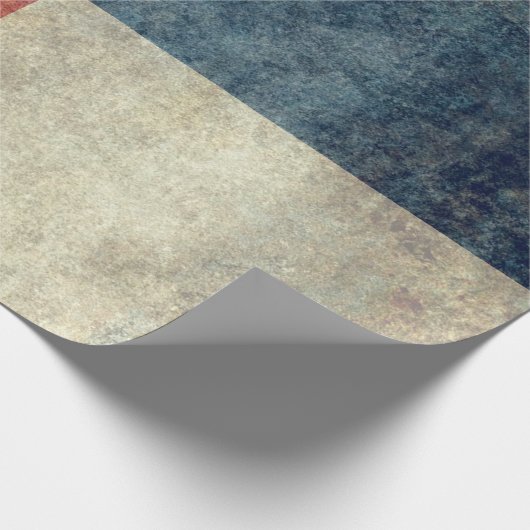 テキサス州の州の旗のギフト用包装紙のヴィンテージのレトロのスタイル ラッピングペーパー (角)