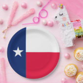 テキサス州の州の旗のデザインの装飾 ペーパープレート (パーティー)