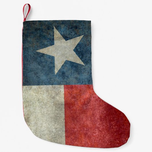 テキサス州の州の旗のヴィンテージのレトロのクリスマスのストッキング スモールクリスマスストッキング (正面)