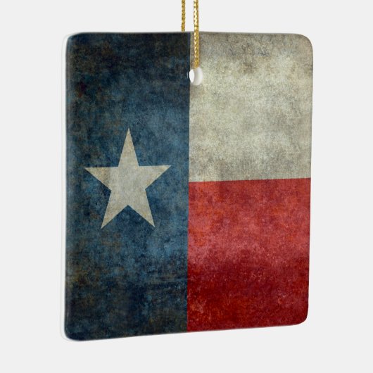 テキサス州の州の旗のヴィンテージのレトロのクリスマスオーナメント セラミックオーナメント (右)