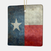 テキサス州の州の旗のヴィンテージのレトロのクリスマスオーナメント セラミックオーナメント (左)