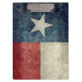 テキサス州の州の旗のヴィンテージのレトロのスタイルのクリップボード クリップボード (正面)