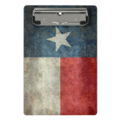 テキサス州の州の旗のヴィンテージのレトロのスタイルの用箋挟 ミニクリップボード (正面)