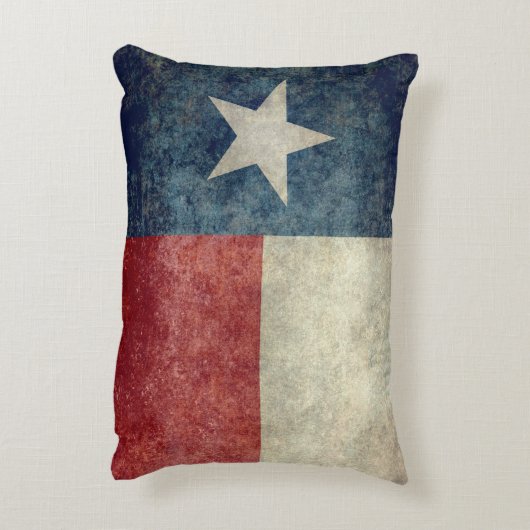 テキサス州の州の旗のヴィンテージのレトロのスタイルの装飾用クッション アクセントクッション (裏面(縦))