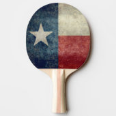 テキサス州の州の旗のヴィンテージのレトロの卓球ラケット 卓球ラケット (裏面)