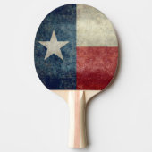 テキサス州の州の旗のヴィンテージのレトロの卓球ラケット 卓球ラケット (正面)