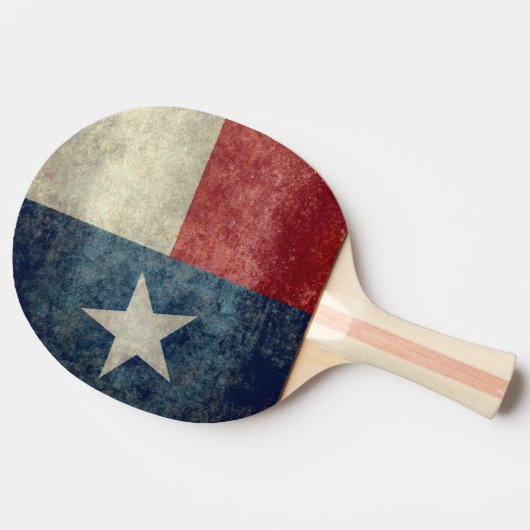 テキサス州の州の旗のヴィンテージのレトロの卓球ラケット 卓球ラケット (横)