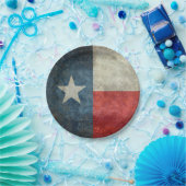 テキサス州の州の旗のヴィンテージの使い捨て可能な紙皿 ペーパープレート (パーティー)