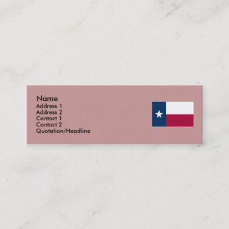 テキサス州の州の旗 スキニー名刺