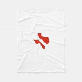テキサス州の州の飛び込みの旗 フリースブランケット