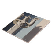 テキサス州の州市のアールデコの彫刻 タイル (側面)