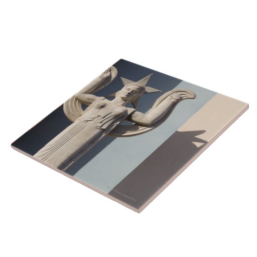 テキサス州の州市のアールデコの彫刻 タイル (側面)