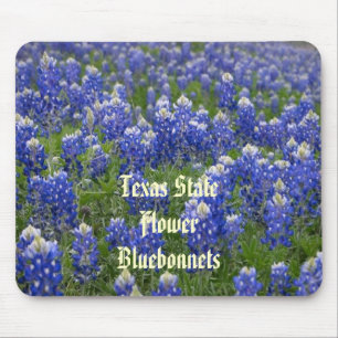 テキサス州の州花のBluebonnetsのマウスパッド マウスパッド