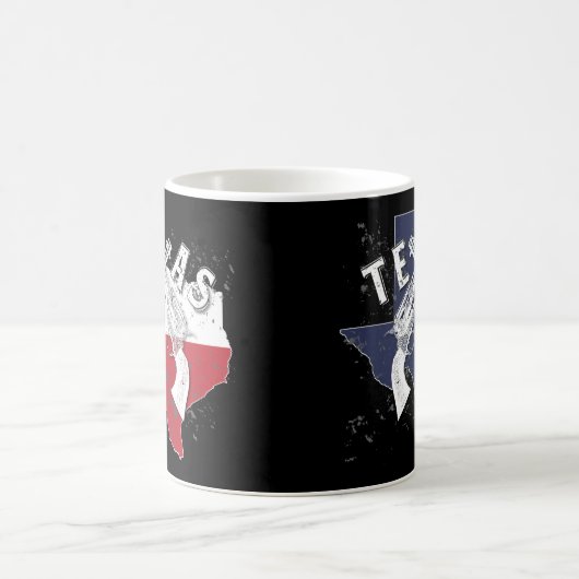 テキサス州の州6の射手によって交差させるピストル記念品 コーヒーマグカップ (中央)