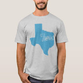 テキサス州の形Tシャツ Tシャツ (正面)