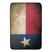 テキサス州の愛国心が強く素朴な旗 バスマット (正面縦)